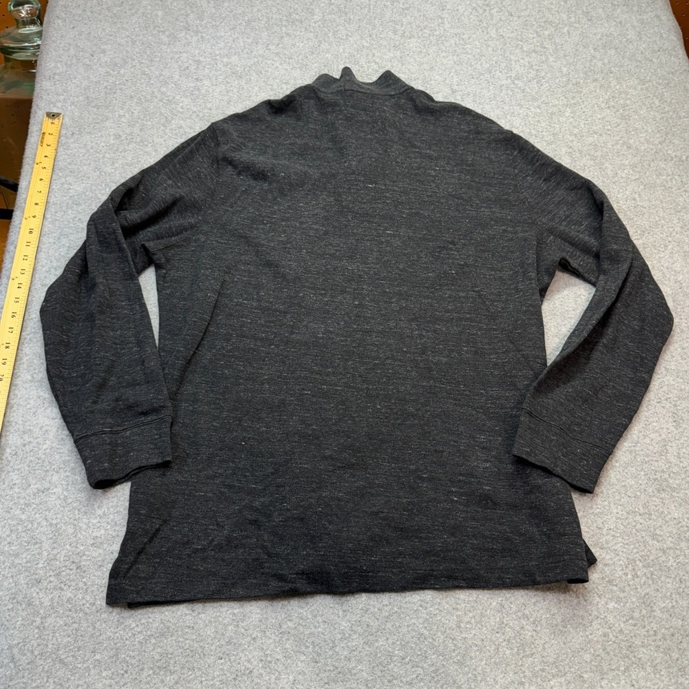 Polo Ralph Lauren Men's XXL Estate Rib Quarter Zip Pullover Sweater Dark Gray - Picture 8 of 9